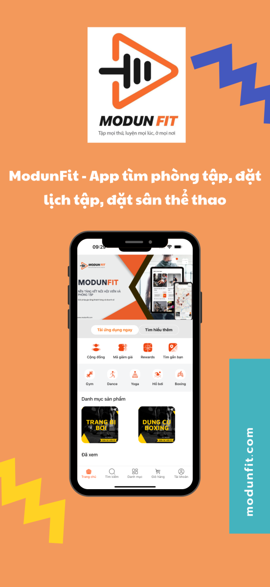 ModunFit Ra Mắt App Tìm kiếm phòng tập và đặt lịch tập trên Apple Store & Google Play