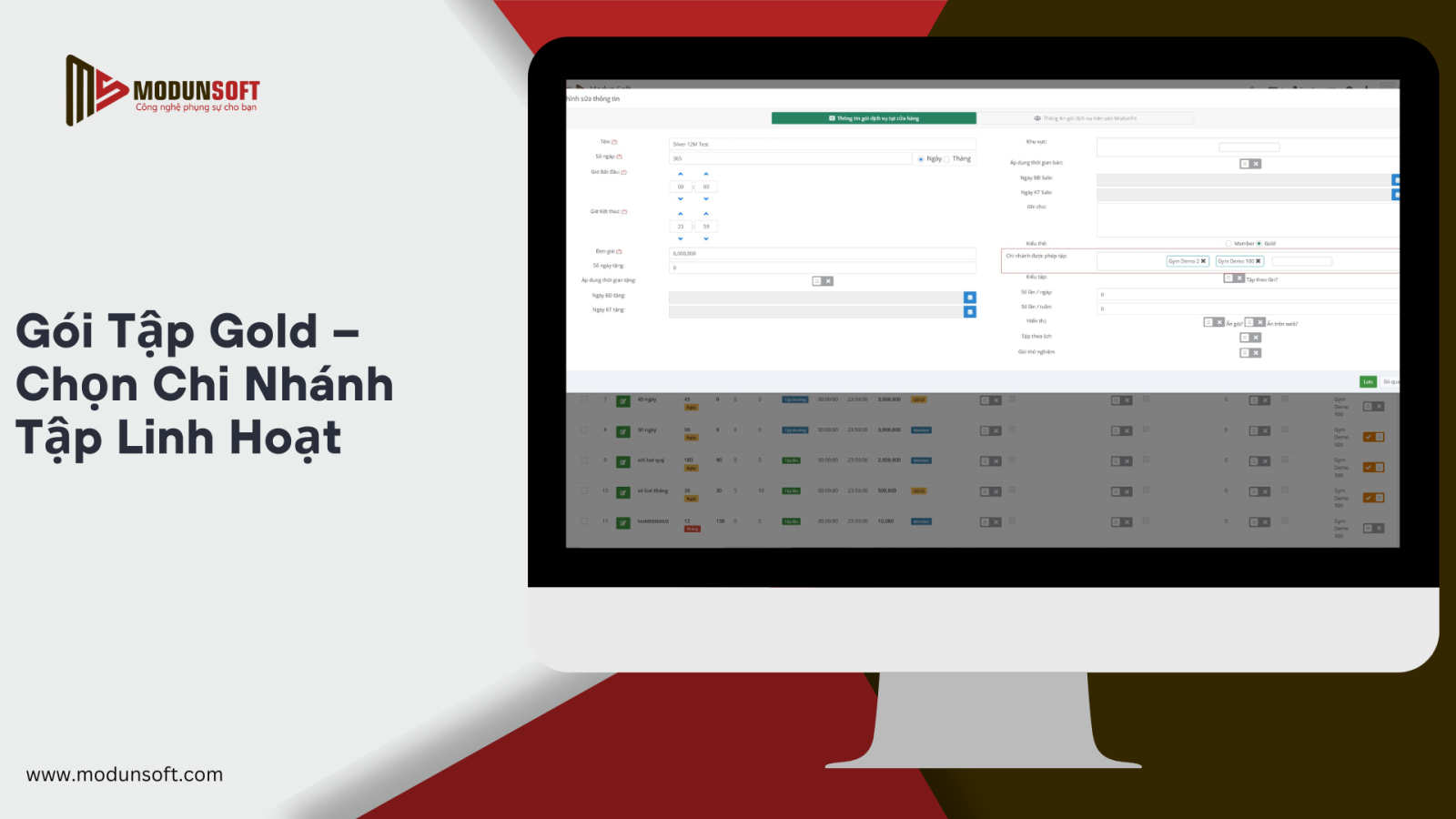 Ra Mắt Tính Năng Mới Trên Phần Mềm Quản Lý Gym: “Gói Tập Gold – Chọn Chi Nhánh Tập Linh Hoạt”
