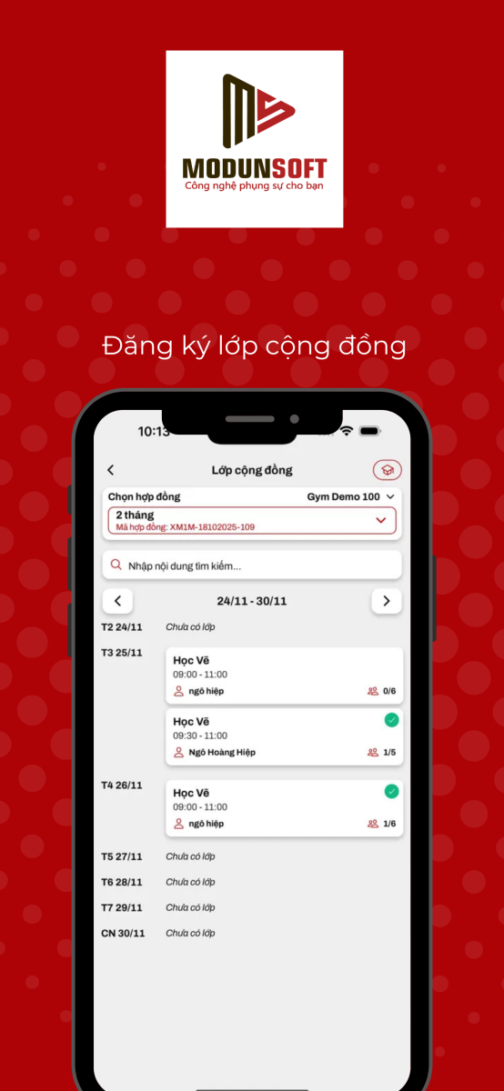 App Hội Viên Miễn Phí Khi Sử Dụng Phần Mềm Gym Modun: Nâng Tầm Trải Nghiệm & Tối Ưu Vận Hành