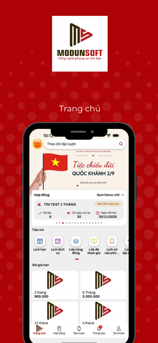 App Hội Viên Miễn Phí Khi Sử Dụng Phần Mềm Gym Modun: Nâng Tầm Trải Nghiệm & Tối Ưu Vận Hành