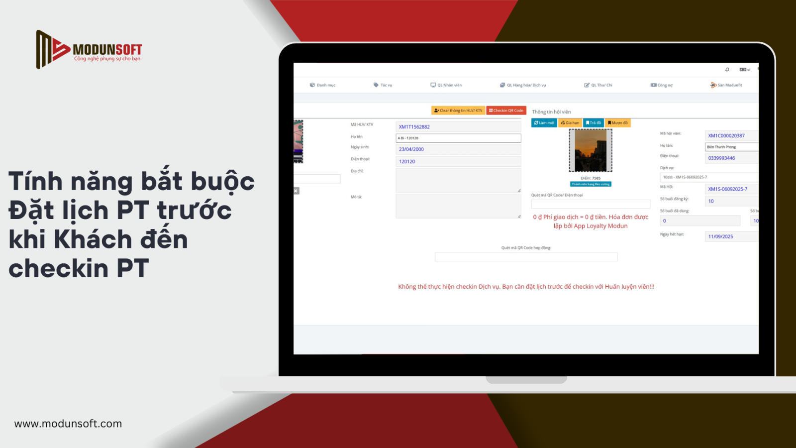 Dựa vào nhu cầu thực tế từ khách hàng phòng tập Private, với mong muốn khách hàng hoặc PT cần đặt lịch tập PT trên app quản lý gym trước khi đến tập PT
