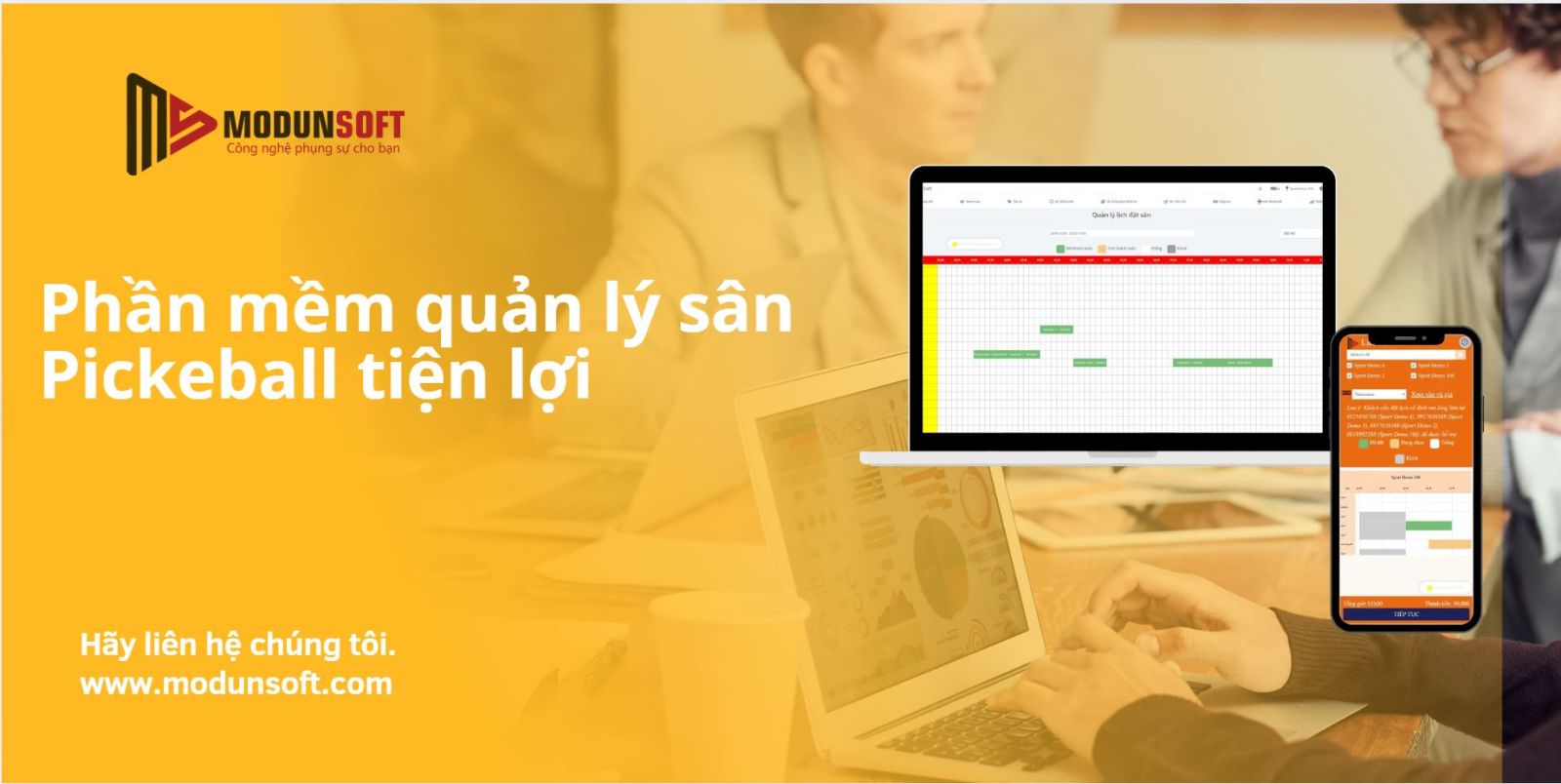 Giải pháp Phần mềm quản lý sân Pickleball tiện lợi - ModunSport