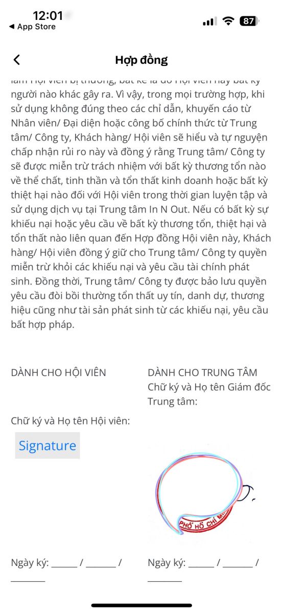 Nhằm nâng cao trải nghiệm người dùng, app hội viên (app member) chính thức ra mắt hai tính năng hoàn toàn mới: ký hợp đồng online trực tiếp trên app và xem lượt người đi tập tại từng chi nhánh theo thời gian thực.