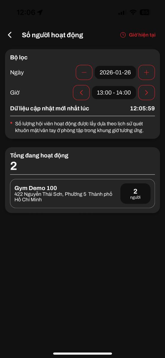 Nhằm nâng cao trải nghiệm người dùng, app hội viên (app member) chính thức ra mắt hai tính năng hoàn toàn mới: ký hợp đồng online trực tiếp trên app và xem lượt người đi tập tại từng chi nhánh theo thời gian thực.