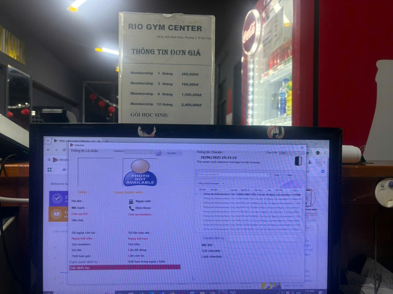 TRIỂN KHAI PHẦN MỀM QUẢN LÝ GYM MODUN 2 CHI NHÁNH PHÒNG RIO GYM
