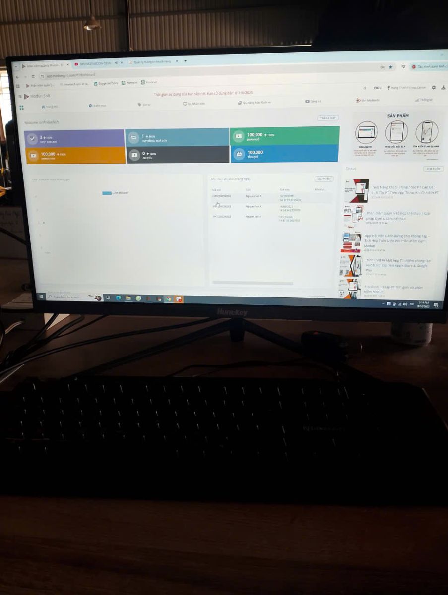 Phòng Tập Hưng Thịnh Fitness Center Tại Tây Ninh Triển Khai Phần Mềm Gym Tích Hợp Checkin Vân Tay Và Cửa Khóa Từ Kiểm Soát Ra Vào – Bước Tiến Trong Chuyển Đổi Số