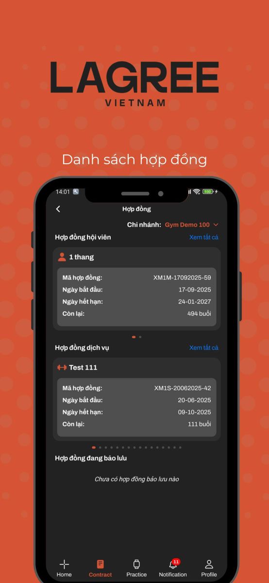 Modun tự hào là đơn vị phát triển hệ sinh thái quản lý phòng gym toàn diện. Mới đây, chúng tôi đã hợp tác cùng Lagree Việt Nam để xây dựng và triển khai App Member Loyalty dành riêng cho khách hàng của phòng tập.