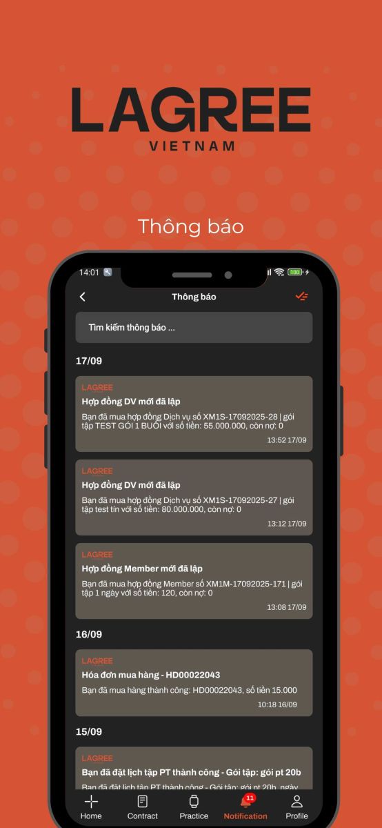 Modun tự hào là đơn vị phát triển hệ sinh thái quản lý phòng gym toàn diện. Mới đây, chúng tôi đã hợp tác cùng Lagree Việt Nam để xây dựng và triển khai App Member Loyalty dành riêng cho khách hàng của phòng tập.