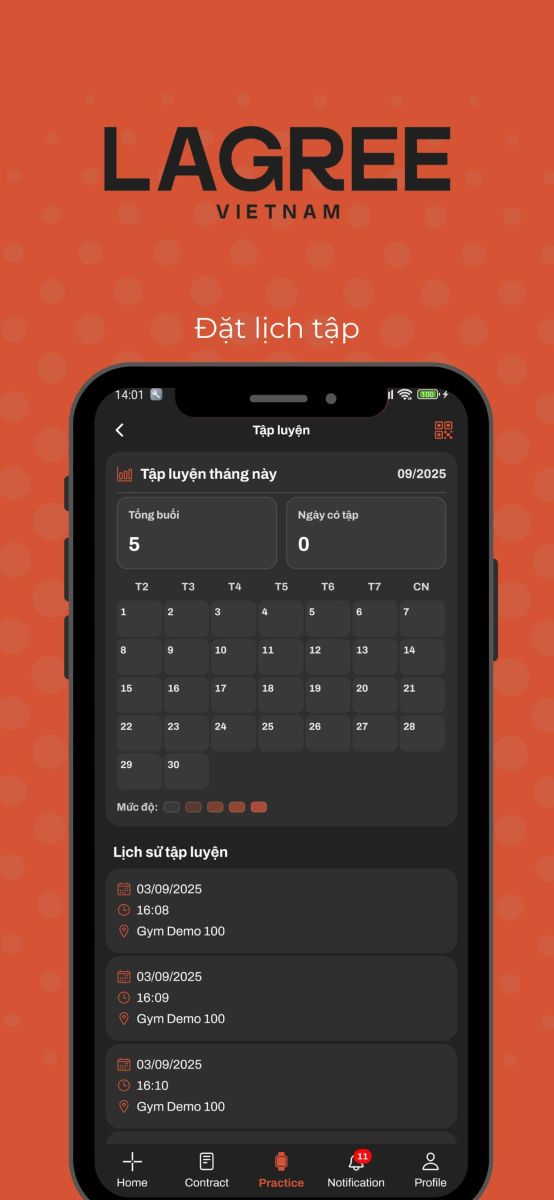 Modun tự hào là đơn vị phát triển hệ sinh thái quản lý phòng gym toàn diện. Mới đây, chúng tôi đã hợp tác cùng Lagree Việt Nam để xây dựng và triển khai App Member Loyalty dành riêng cho khách hàng của phòng tập.