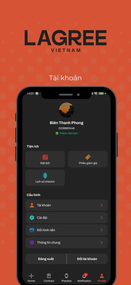 Modun tự hào là đơn vị phát triển hệ sinh thái quản lý phòng gym toàn diện. Mới đây, chúng tôi đã hợp tác cùng Lagree Việt Nam để xây dựng và triển khai App Member Loyalty dành riêng cho khách hàng của phòng tập.