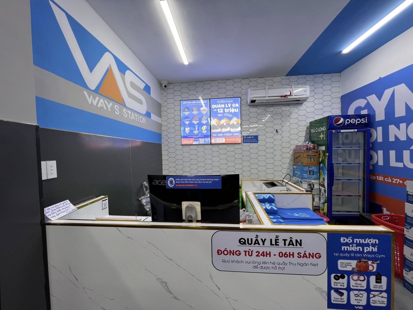 Modun triển khai phần mềm quản lý gym Modun, Máy checkin Face Id, cổng tripod 3 chấu kiểm soát ra vào, và app hội viên, cho chi nhánh 27 phòng tập WaysStation Gym tại Quận 11