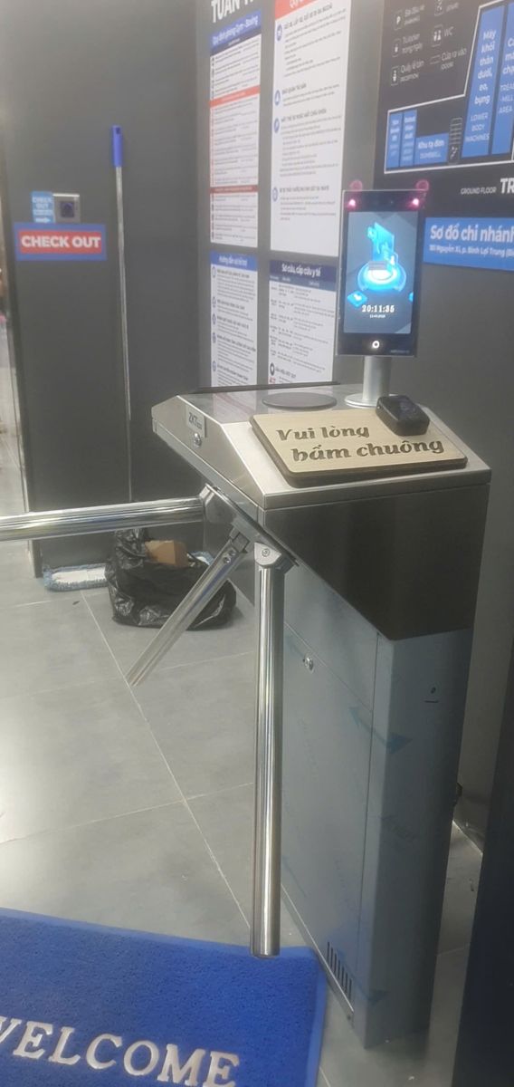 Modun triển khai phần mềm quản lý gym Modun, Máy checkin Face Id, cổng tripod kiểm soát ra vào, và app hội viên, cho chi nhánh 30 phòng tập WaysStation Gym tại Nguyễn Xí.