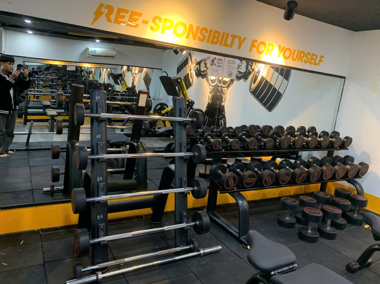 Modun triển khai phần mềm quản lý gym Modun, Máy chấm công checkin Face Id và app hội viên, cho phòng tập Ree Gym - Fitness & Yoga tại TP.HCM.