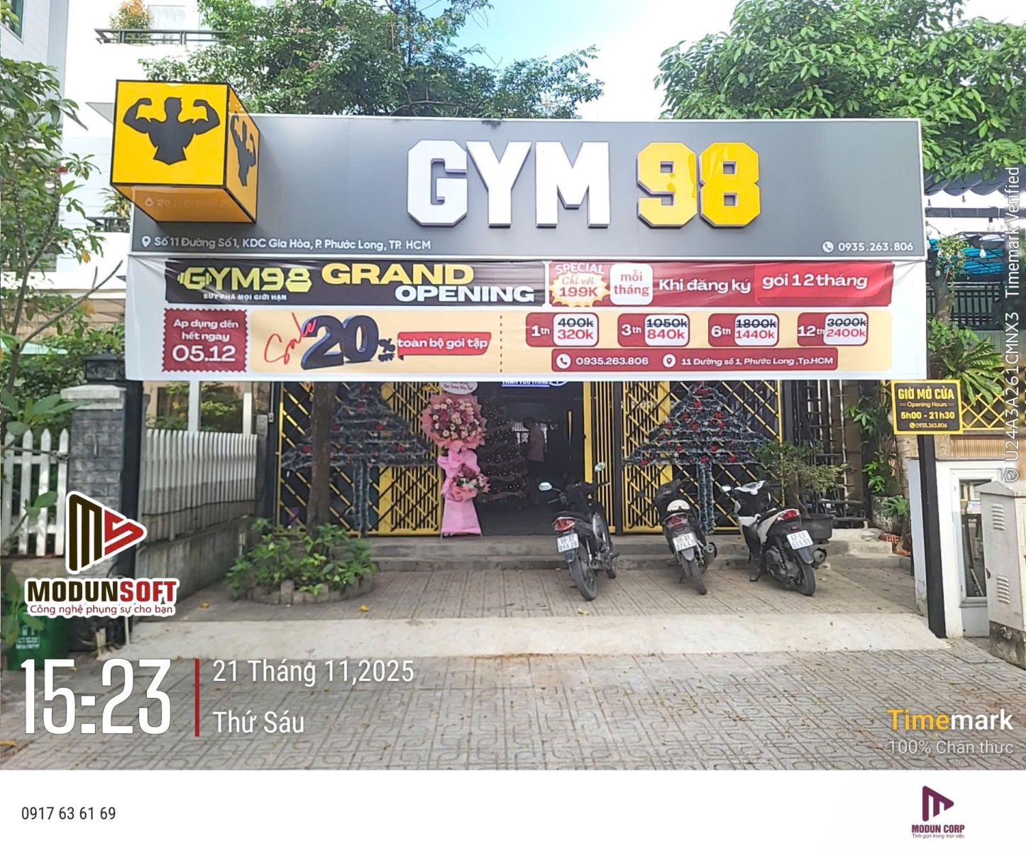 TRIỂN KHAI PHẦN MỀM QUẢN LÝ GYM MODUN CHO GYM 98