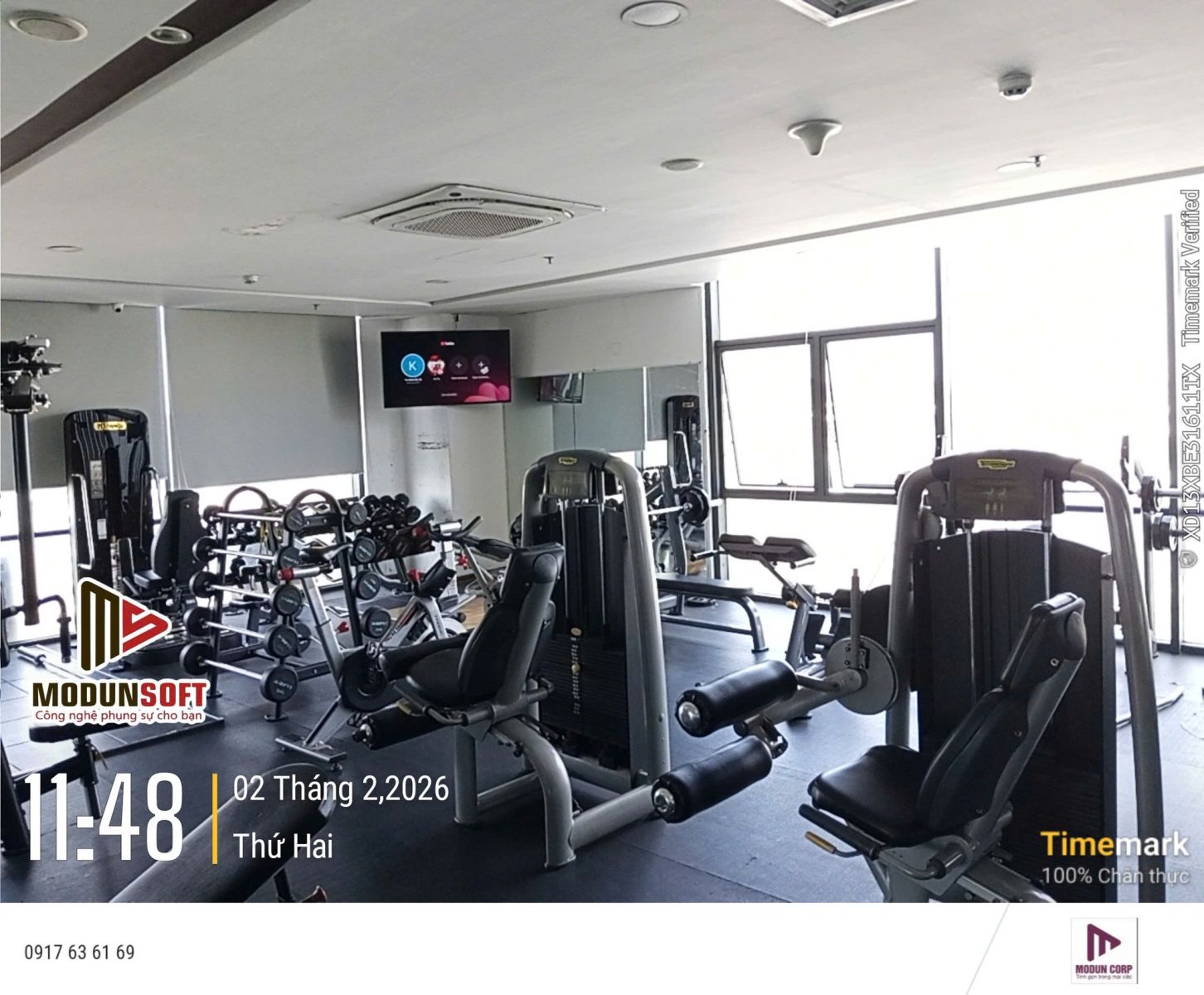 Modun triển khai phần mềm quản lý gym ModunGym, Máy checkin Face Id và app hội viên, cho phòng tập Newlife Gym tại Quận 11, TP.HCM.