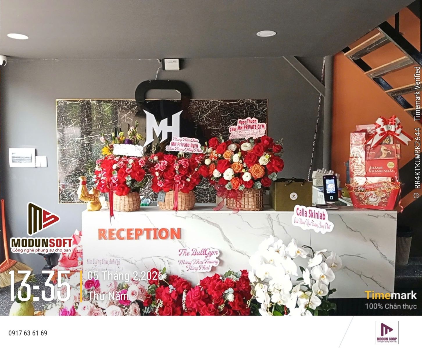 MH PRIVATE GYM, phòng tập tọa lạc tại Tp. Biên Hòa, Đồng Nai, vừa chính thức triển khai phần mềm quản lý gym ModunGym kết hợp máy chấm công Face ID, cổng tripod 3 chấu kiểm soát ra vào và app hội viên