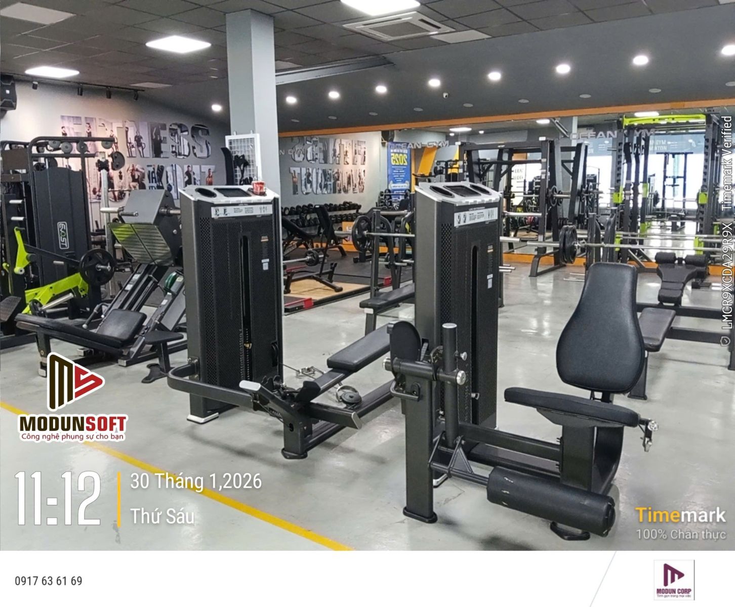 Ocean Gym phòng tập TP.HCM, triển khai phần mềm quản lý gym tại Gò Vấp, kết hợp máy chấm công Face ID kiểm soát ra vào và app hội viên, chuyển đổi số phòng tập.