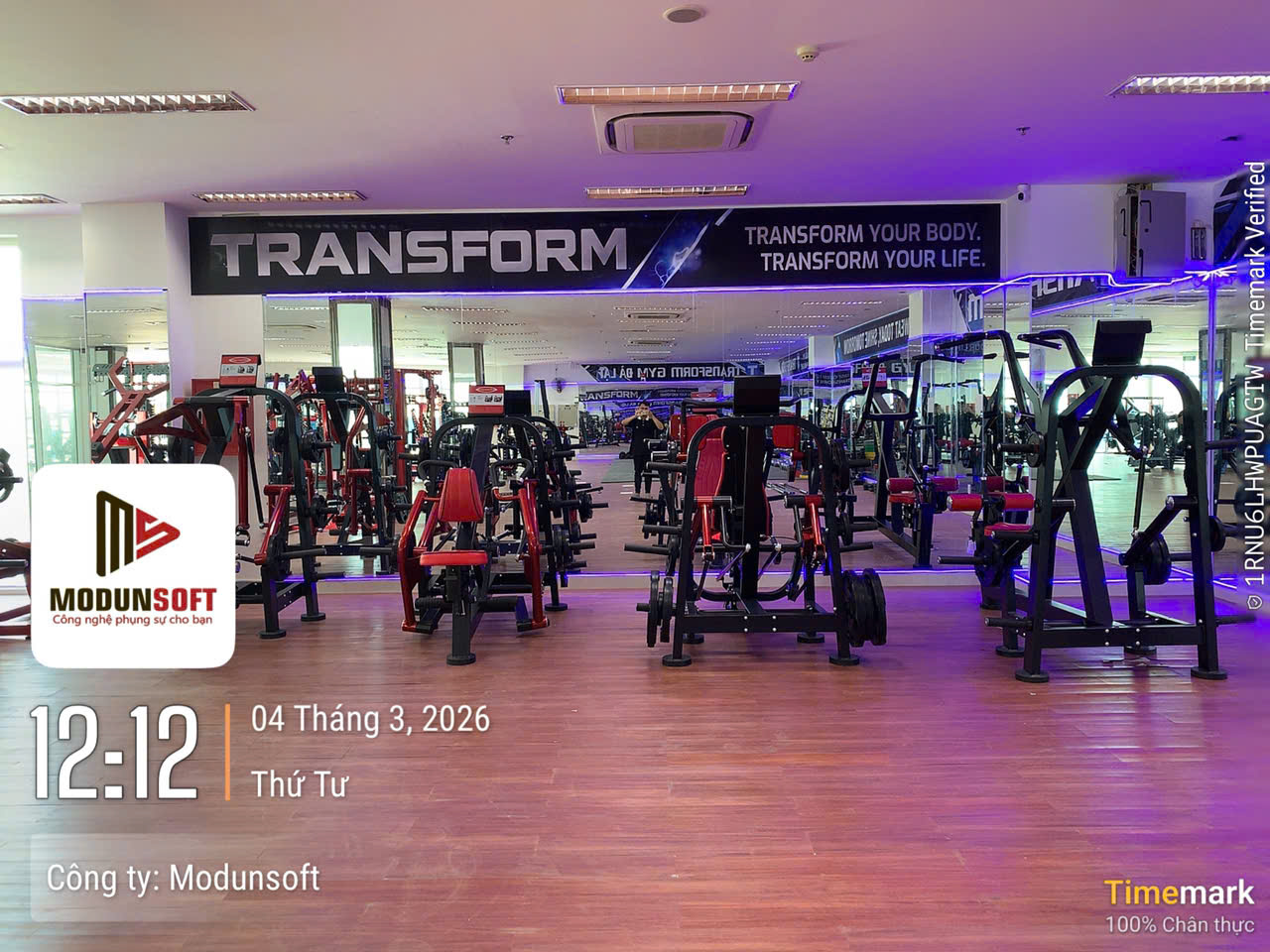 Transform Gym phòng tập Lâm Đồng, triển khai phần mềm quản lý gym kết hợp máy chấm công Face ID, cổng tripod 3 chấu kiểm soát ra vào và app hội viên
