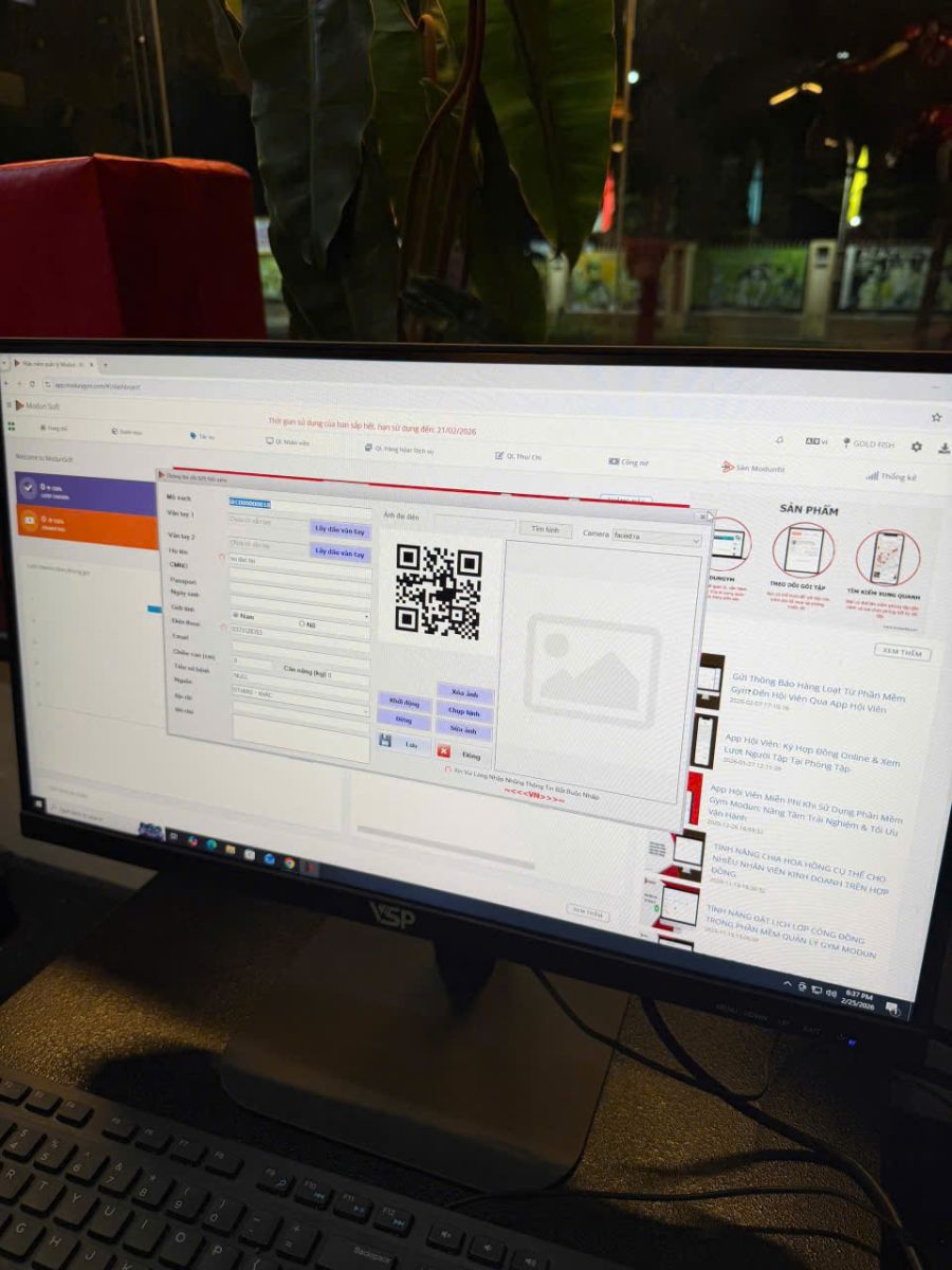 GOLD FISH phòng tập tọa lạc tại Bến Tre, vừa chính thức triển khai phần mềm quản lý gym ModunGym kết hợp máy chấm công Face ID, và cổng flap kiểm soát ra vào và app hội viên