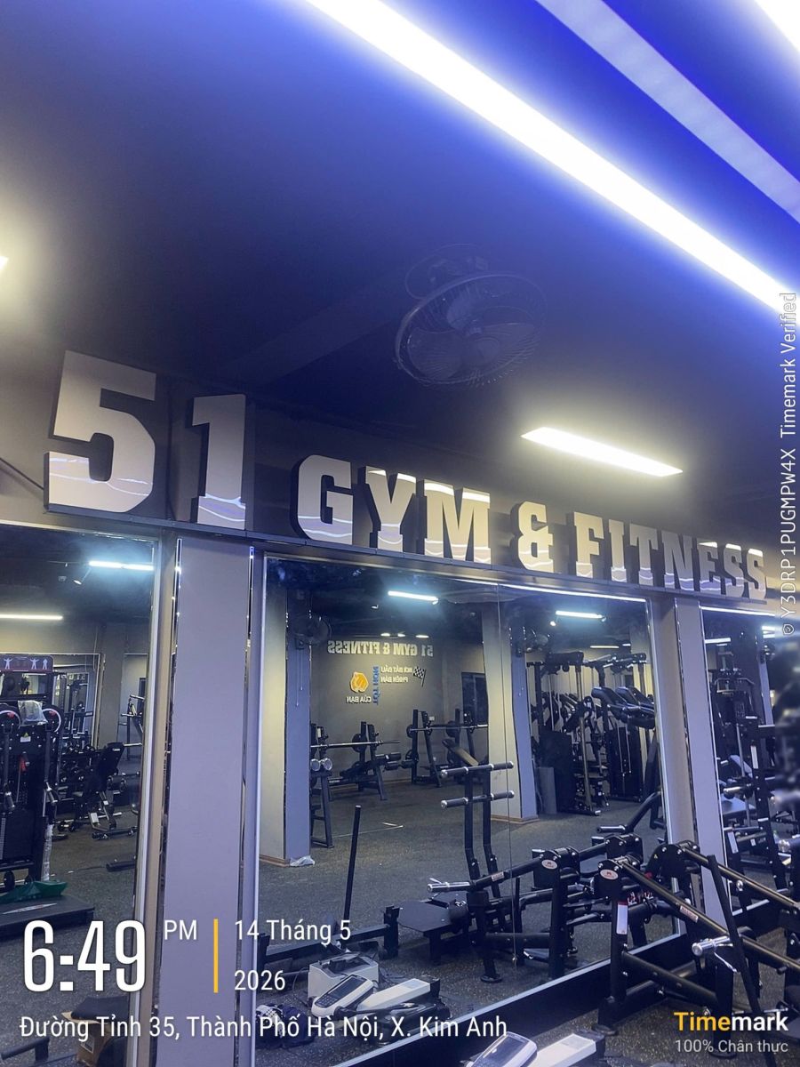 51 GYM FITNESS phòng tập tại Hà Nội, vừa triển khai phần mềm quản lý phòng gym ModunGym kết hợp máy chấm công face id và app hội viên