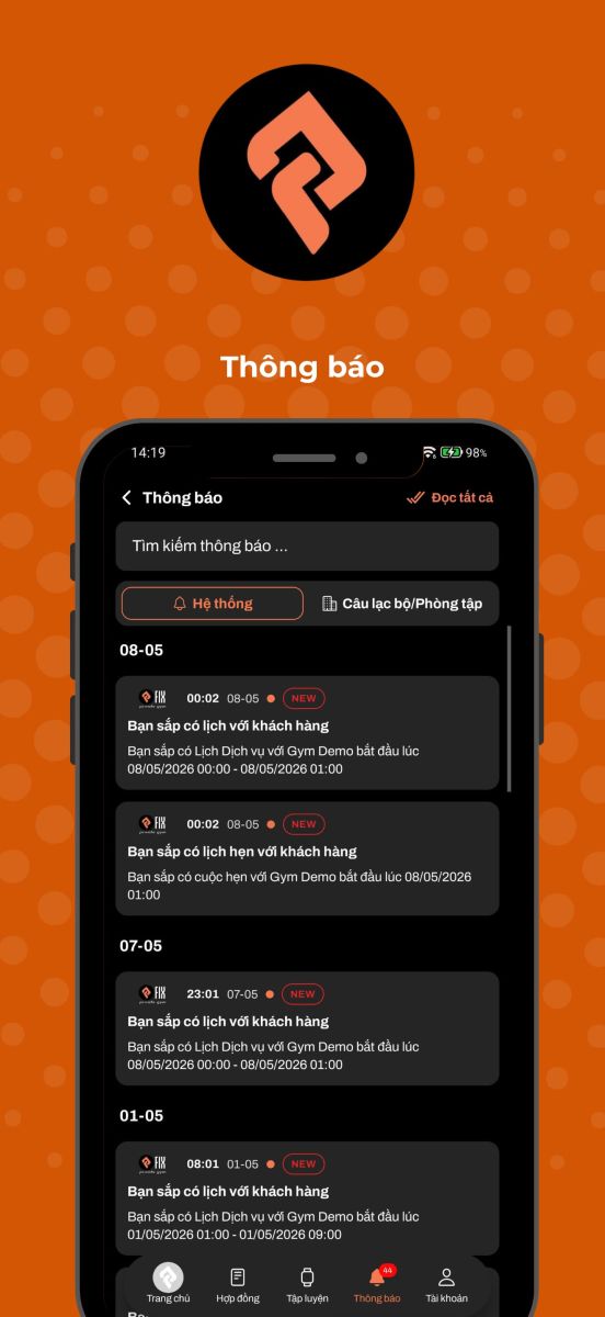 Modun tự hào là đơn vị phát triển hệ sinh thái quản lý phòng gym toàn diện. Mới đây, chúng tôi đã hợp tác cùng Fix Private Gym để thiết kế App Hội viên Loyalty dành riêng cho khách hàng của phòng tập.