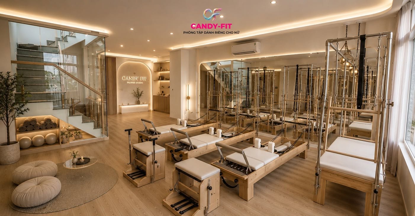 CANDY FITNESS STUDIO private gym cho nữ tại Tp.Thủ Đức, vừa chính thức triển khai phần mềm quản lý phòng gym ModunGym kết hợp máy chấm công face id và app hội viên