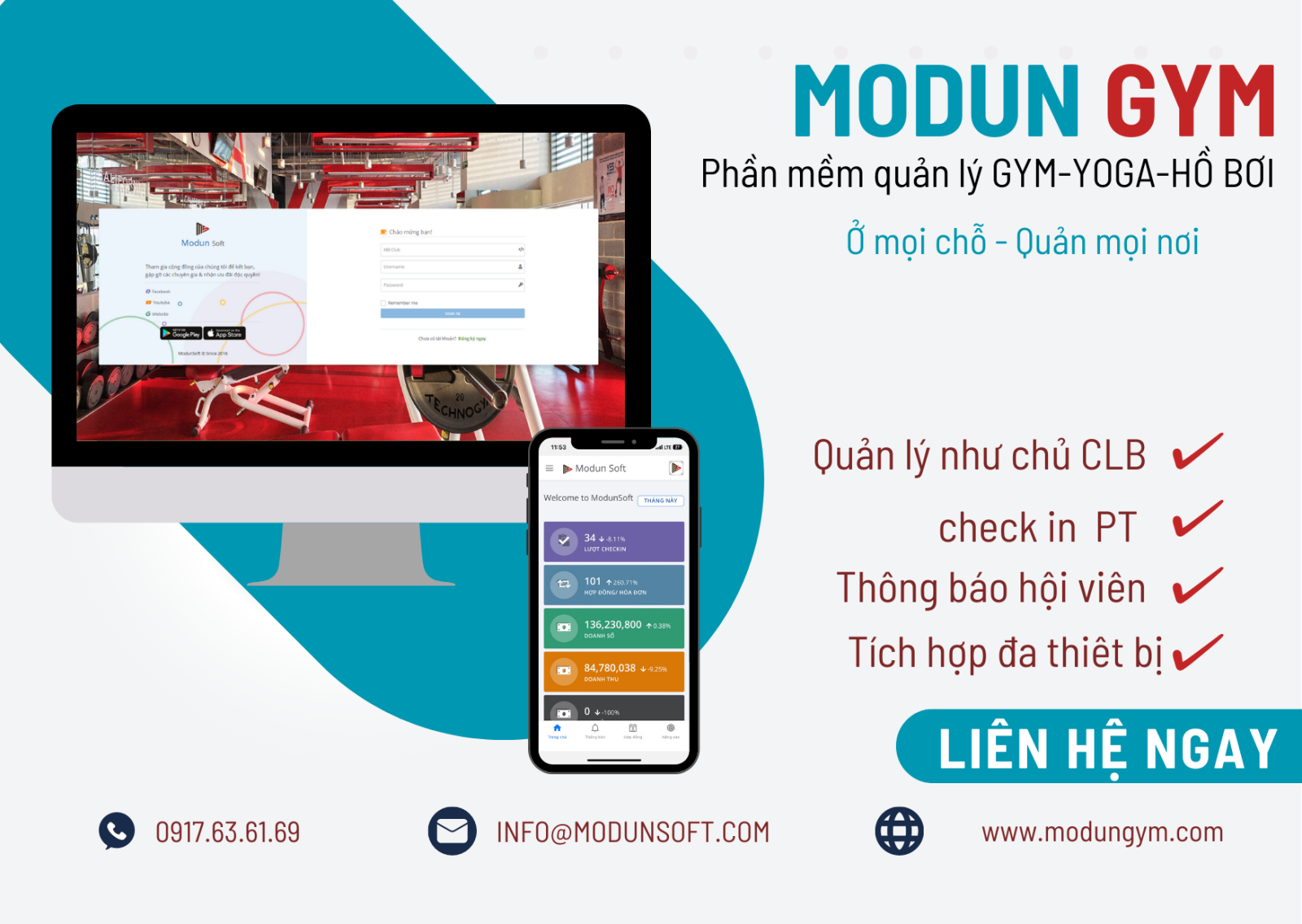 6 Lợi ích hấp dẫn khi sử dụng phần mềm quản lý gym