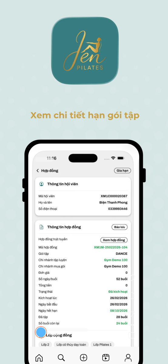 Modun tự hào là đơn vị phát triển hệ sinh thái quản lý phòng pilates toàn diện. Mới đây, chúng tôi đã hợp tác cùng Jen Pilates để xây dựng và triển khai App Hội viên Loyalty dành riêng cho khách hàng của phòng tập.