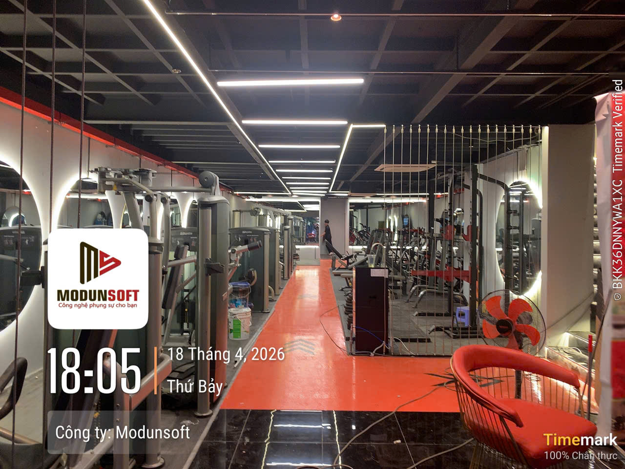 AHA GYM phòng tập chi nhánh 4 tọa lạc tại Quận 9, TP.HCM, vừa chính thức triển khai phần mềm quản lý phòng gym ModunGym kết hợp máy chấm công Face ID và app hội viên